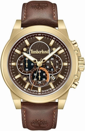 Timberland Men's Watch - Rugged Dial, Multifunction Movement, Leather Strap
