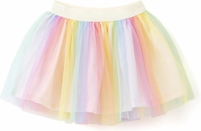 Toddler Little Girls Rainbow Layered Tutu Skirt