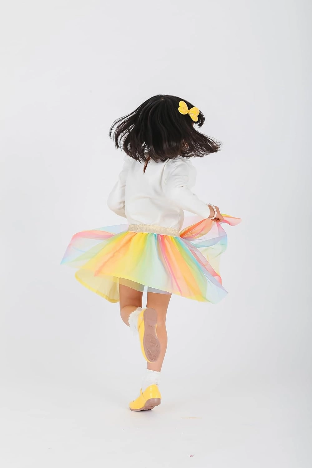 Toddler Little Girls Rainbow Layered Tutu Skirt