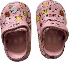 Toddler Summer Sandals with Fun Pattern, Beige, Pink, Red