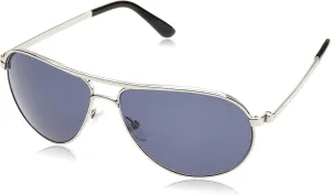 Tom Ford Classic Polarized Rectangular Sunglasses, Grey (Rodio Lucido/Blu), 58