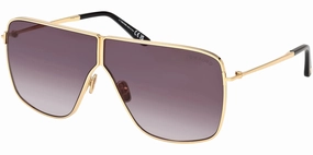 Tom Ford Huxley Oversized Navigator Sunglasses