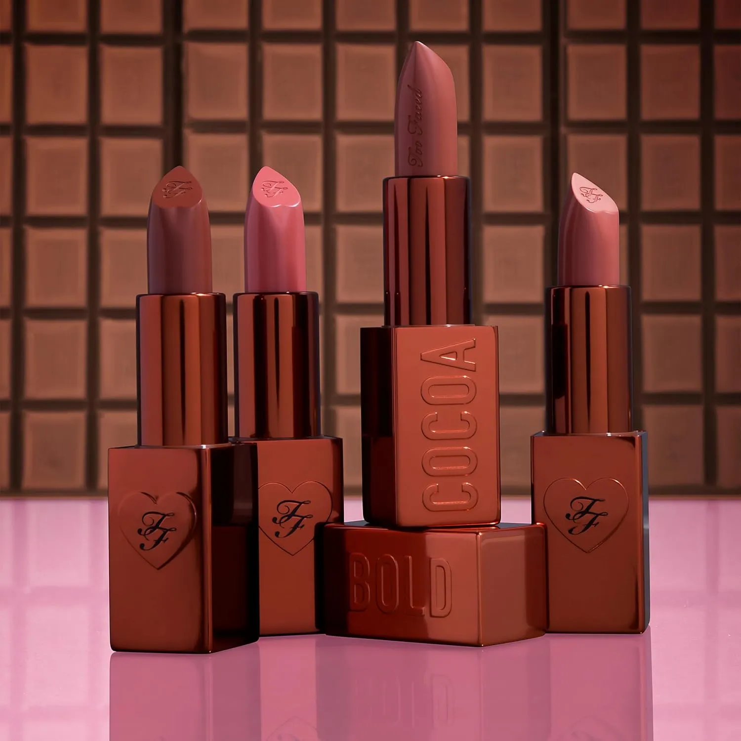 Too Faced Cocoa Bold Lipstick | High Pigment Lip with Creamy Texture   Matte Finish, Vegan   Cruelty Free