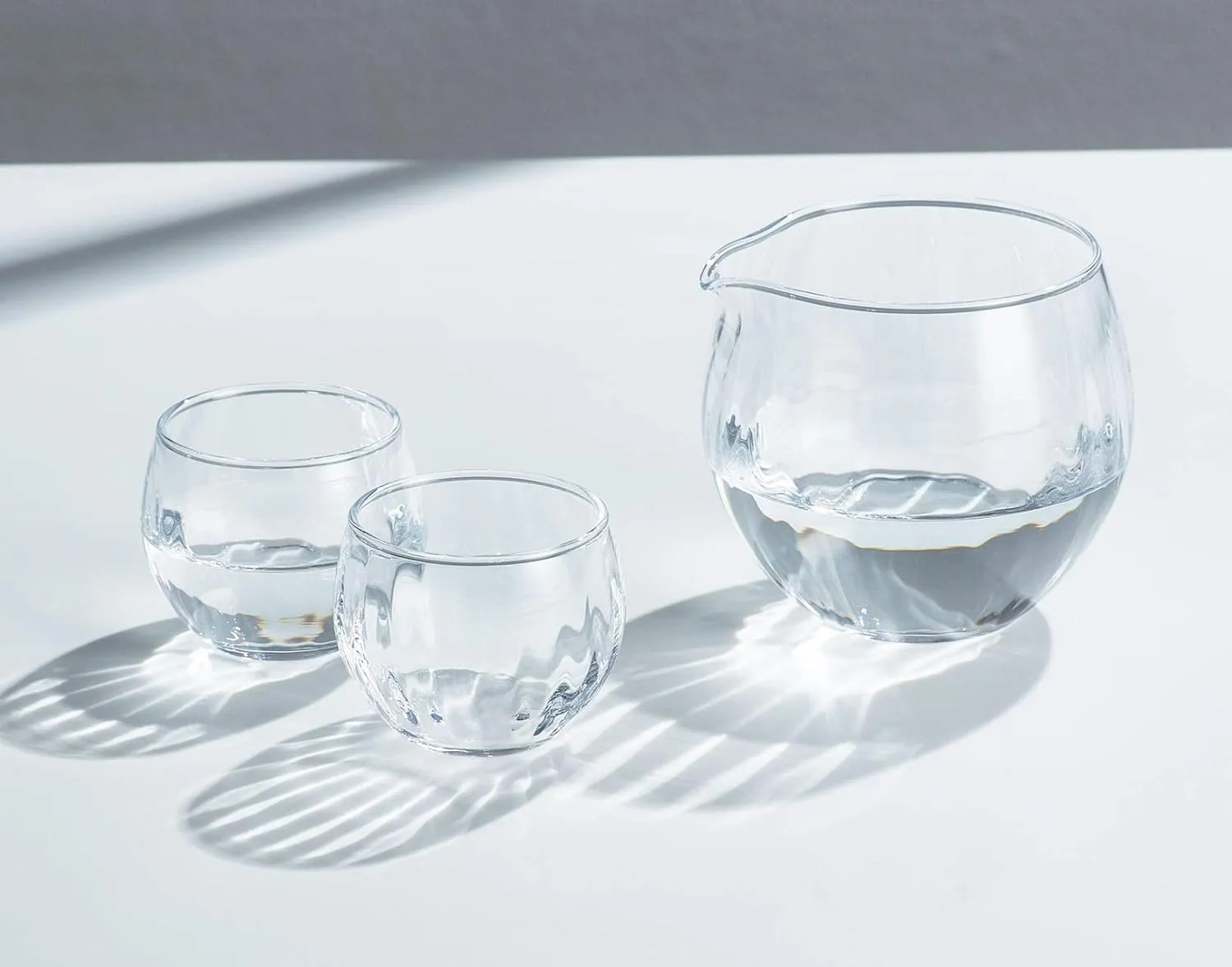 Toyo Sasaki Glass Tokuri Single Mouth Cup, Cold Sake Carafe, Made in Japan, Clear, Approx. 11.8 fl oz (320 ml)