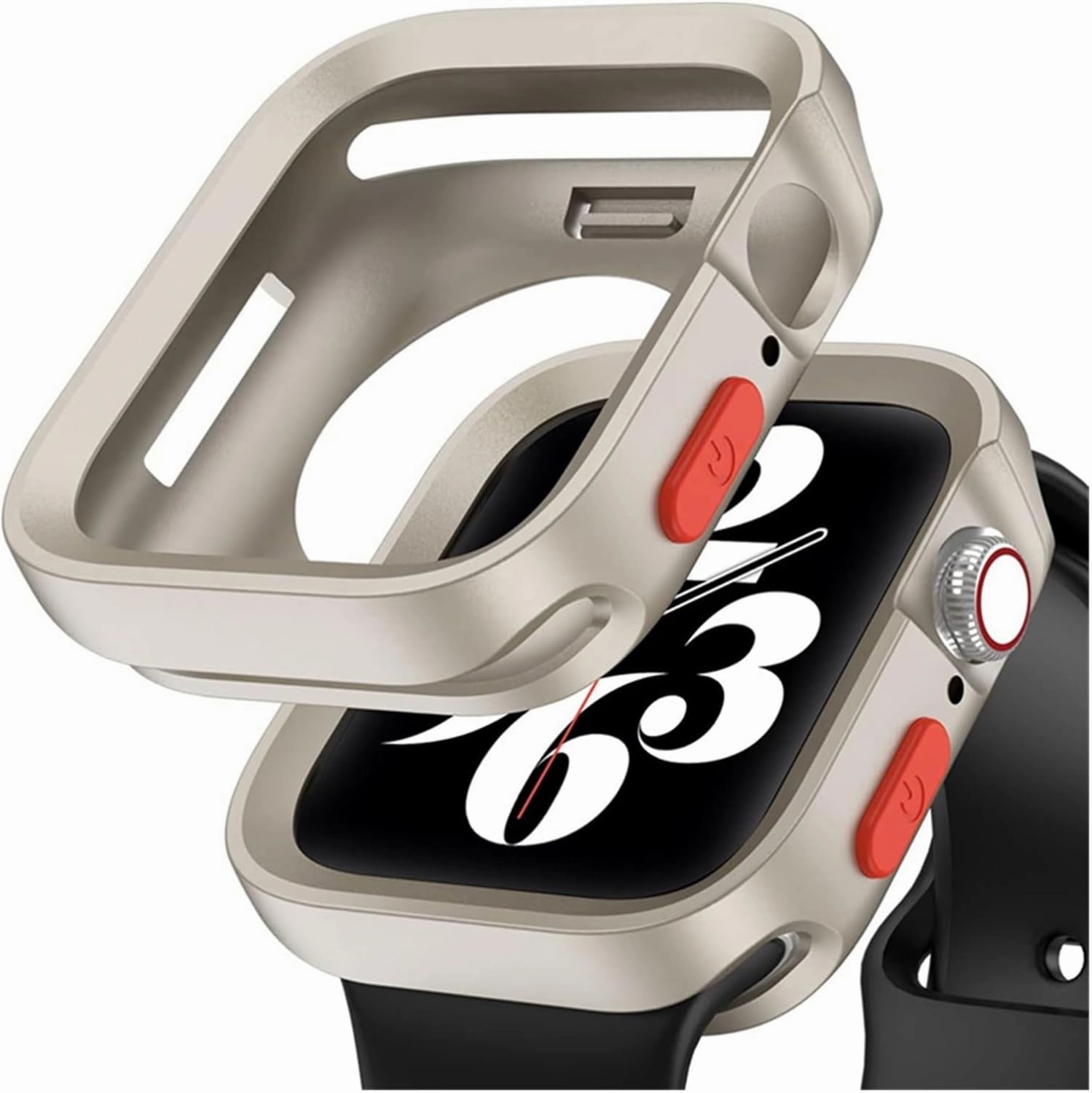 TPU Cover for Apple Watch Series Ultra 49mm 9 8 7 41mm 45mm Bumper Frame Shell Cases for iWatch 6 5 SE 4 40 44mm Case(Matte Transparent,49mm)