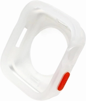 TPU Cover for Apple Watch Series Ultra 49mm 9 8 7 41mm 45mm Bumper Frame Shell Cases for iWatch 6 5 SE 4 40 44mm Case(Matte Transparent,49mm)