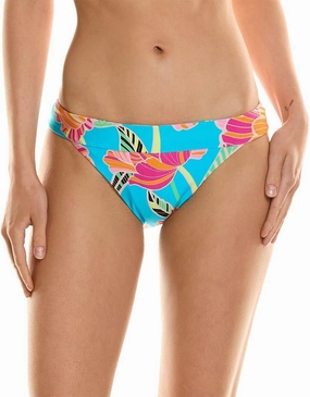 Trina Turk Women's Standard Poppy Banded Hipster Bikini Bottom-Cheeky Coverage, Swimwear Separates