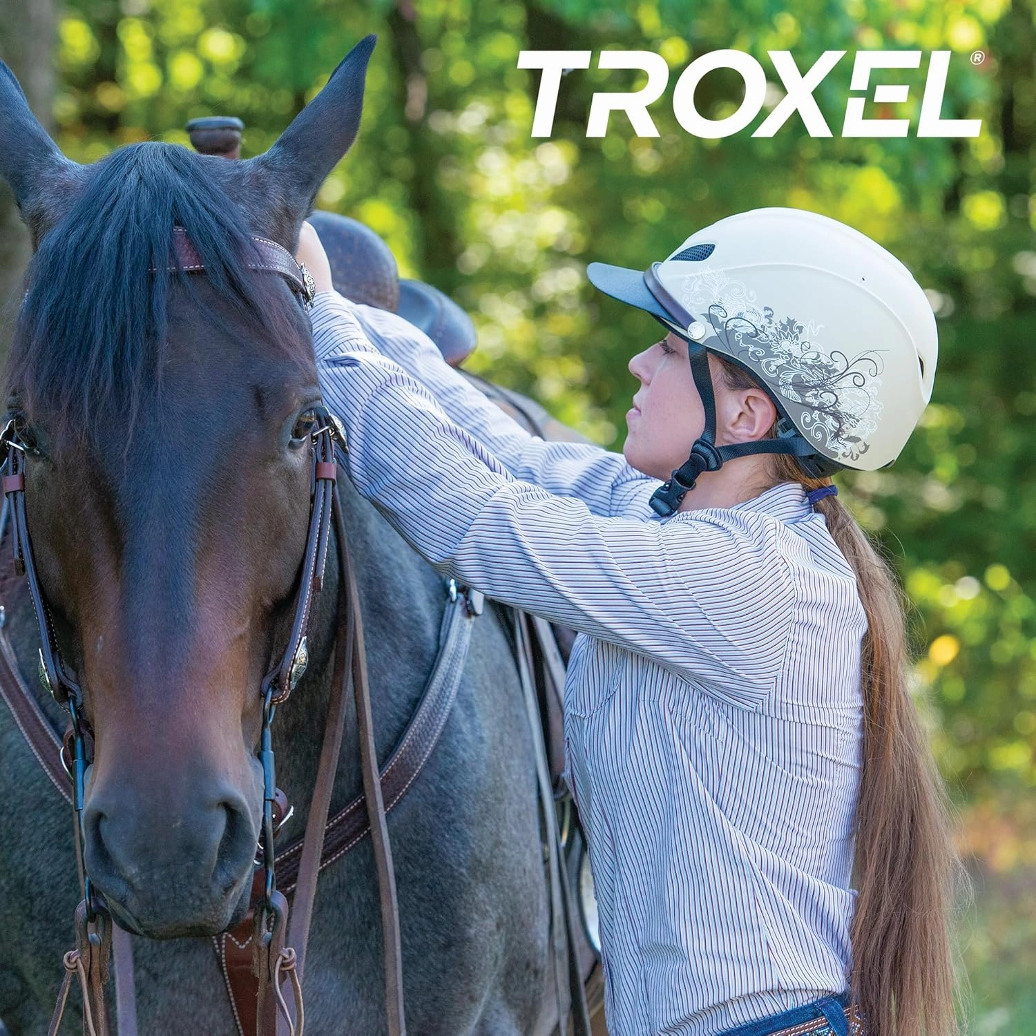 Troxel Dakota Trail Horse Riding Helmet, Low-Profile Light Adjustable Design, Safety Horseback Riding Gear