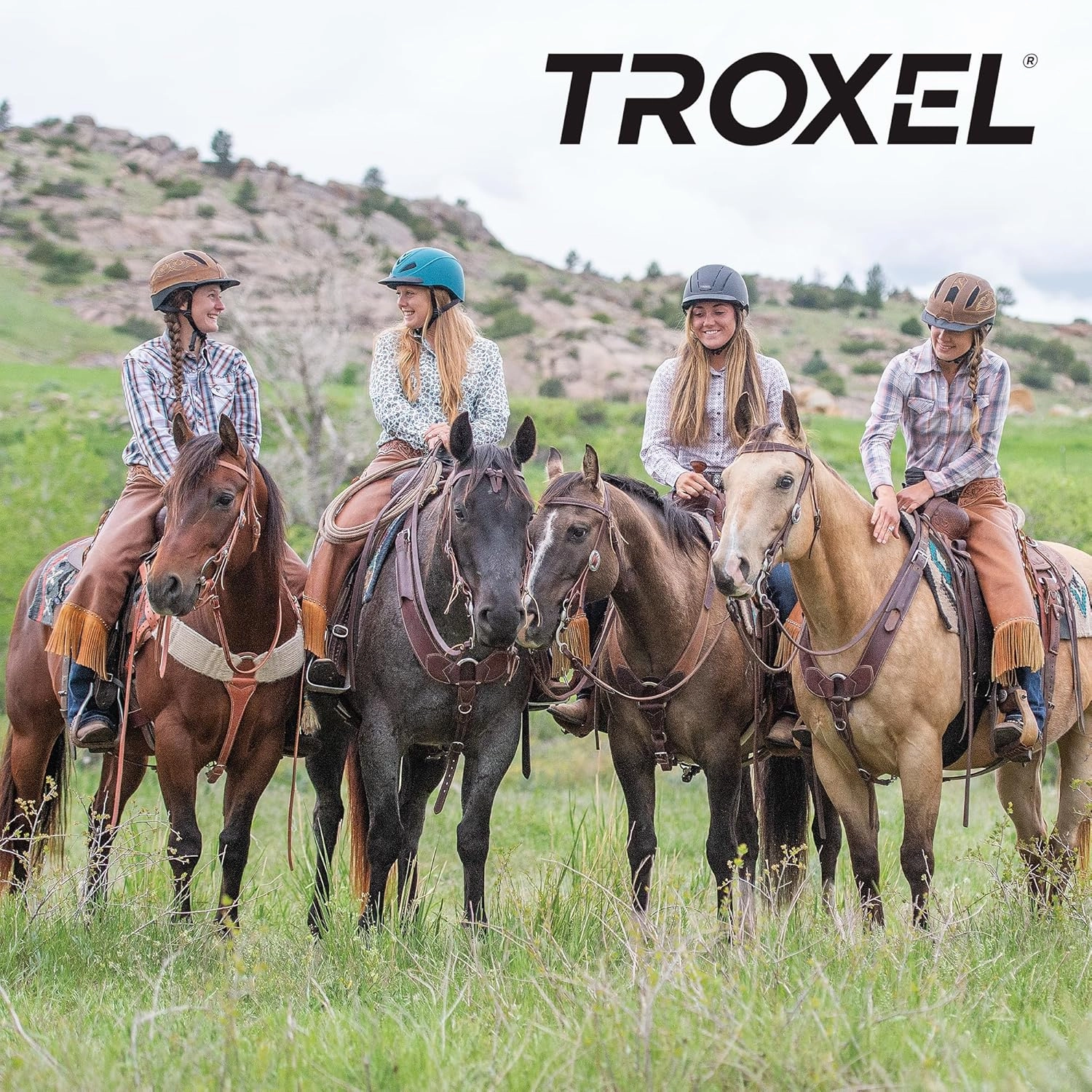 Troxel Liberty Ultralight Horse Riding Helmet, Low-Profile Adjustable Design, Safety Horseback Riding Gear