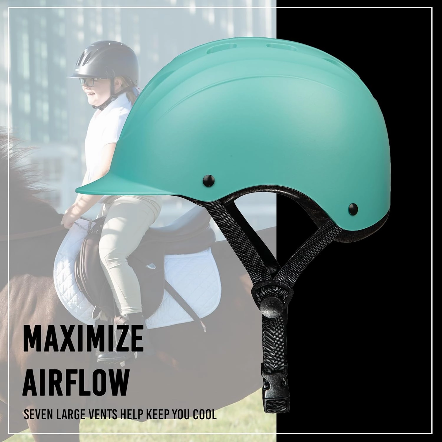 Troxel Sport 2.0 Injection Molded Horse Riding Helmet, Lightweight Adjustable Design, Safety Horseback Riding Gear