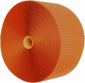 Tumbl Trak Hook Mat Fastener | 42' Long & 4" Wide | Hook Fastener for Carpet Bonded Foam Seams | for Gymnastics and Cheer Gym Floors (Orange)