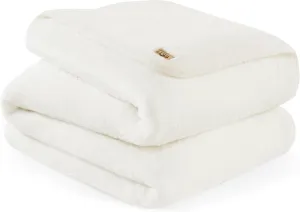UGG Whitecap Plush Throw Blanket Fleece Lightweight Soft Cozy Throw for Couch Luxury Home Decor for Living Room Machine Washable Hypoallergenic Flannel Blankets, 50-inch x 70-inch, White Snow