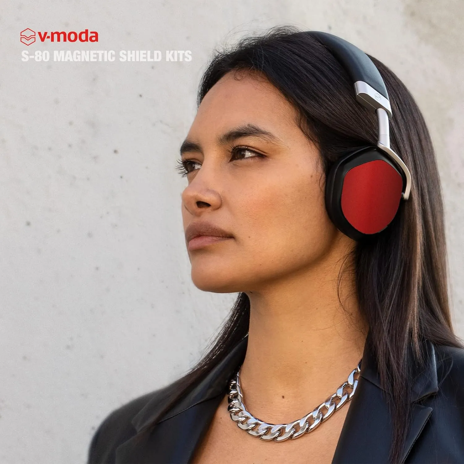 V-MODA S-80 Magnetic Shield Kits (OV3) | Easy to Install | Available in six Colors, Shiny Black (OV3-SNBK)