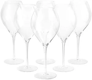 Veuve Clicquot Clear Champagne Glasses Prestige Box Set Yellow Rich Glass Flute (6 pcs)