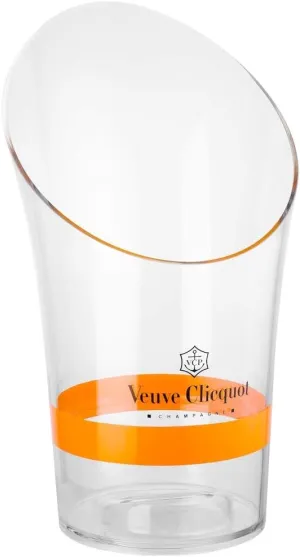 Veuve Clicquot Rich Champagne Ice Bucket Bottle Cooler for 0.75 and 1.5l Liter Magnum Bottle (Transparent/Yellow)