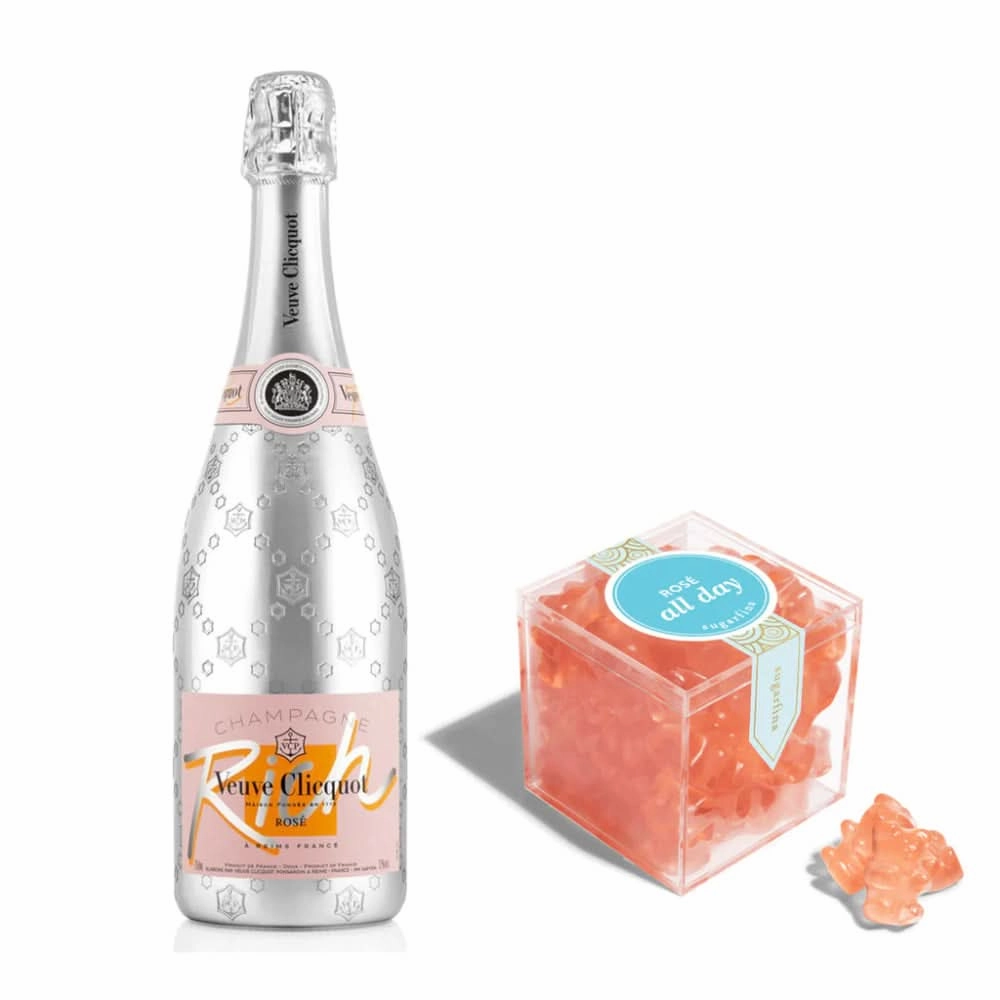 Veuve Clicquot Rich Rosé Champagne x Sugarfina Rosé All Day (Bears)
