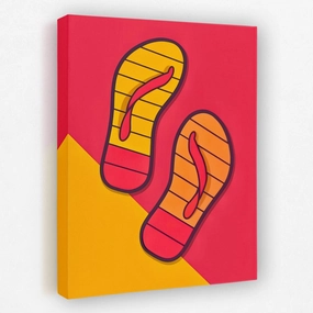 Vibrant Flip Flops