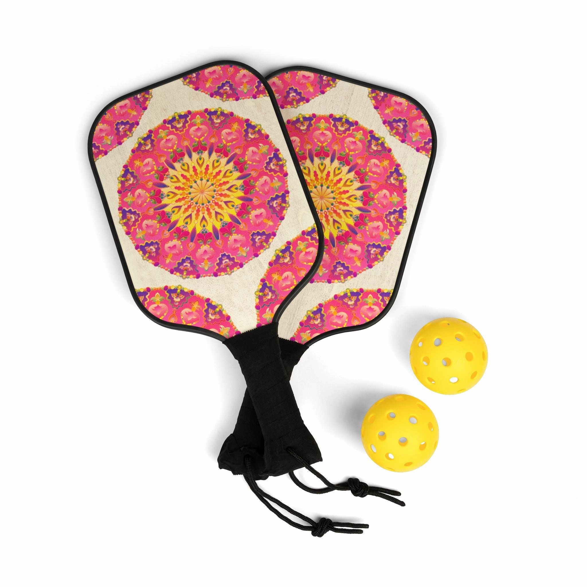 Vibrant Mandala Pickleball Kit