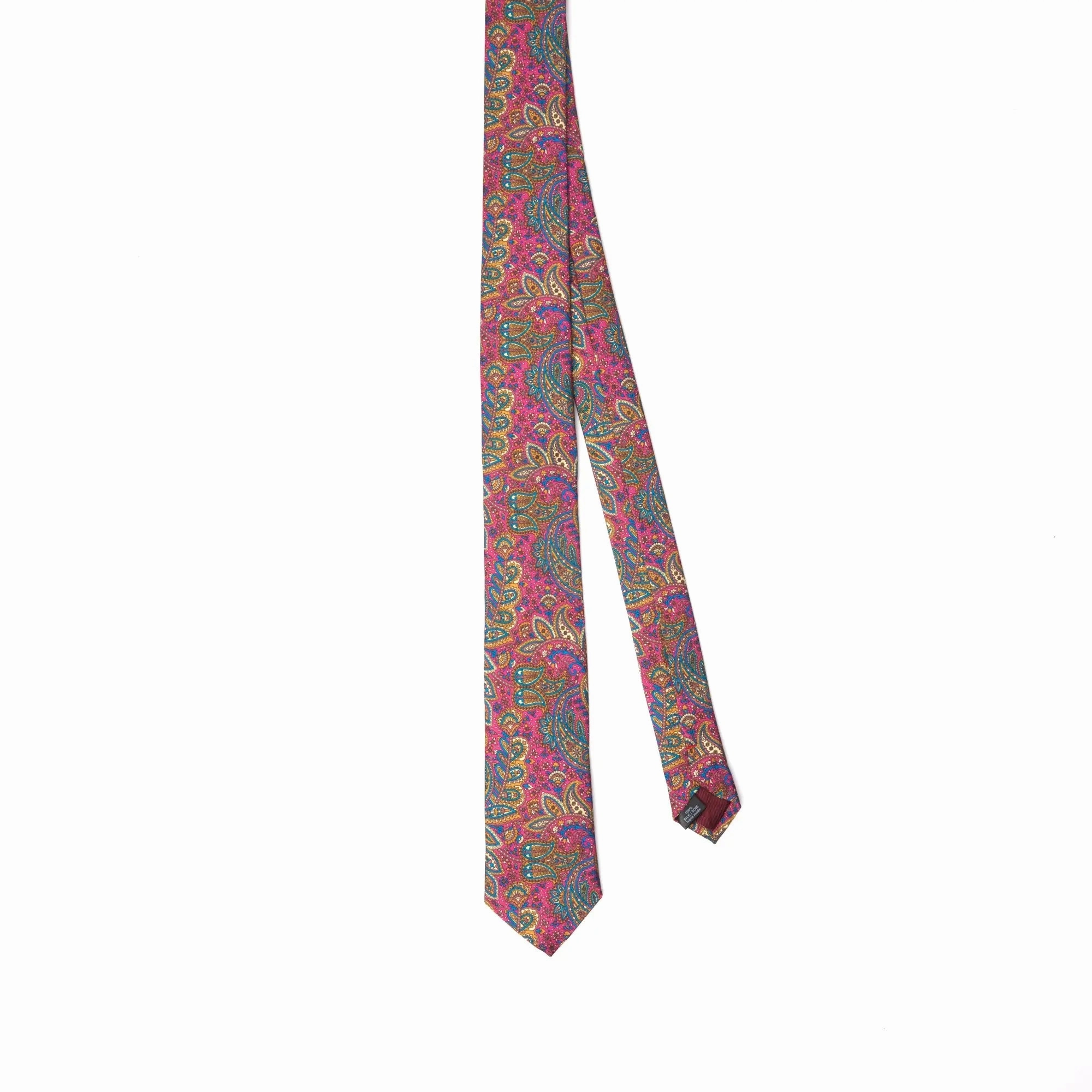 Vibrant Paisley Silk Tie