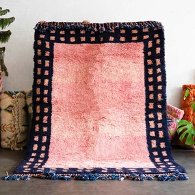 Vibrant Pink Moroccan Rug