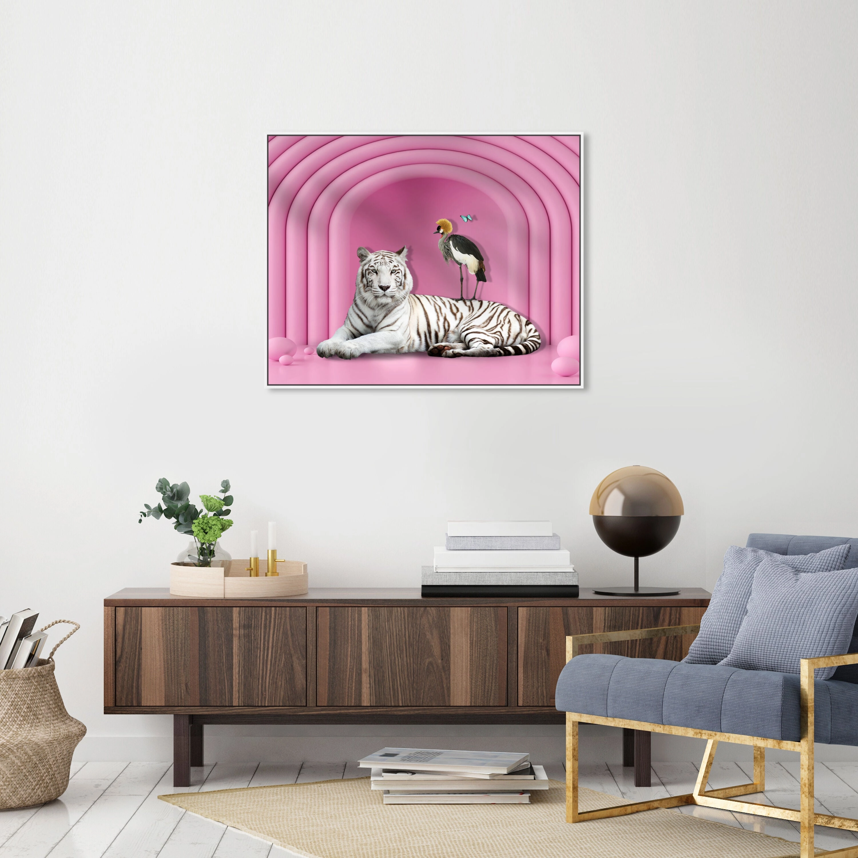 Vibrant Pink Tiger