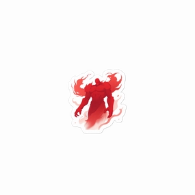 Vibrant Red Spirit Sticker