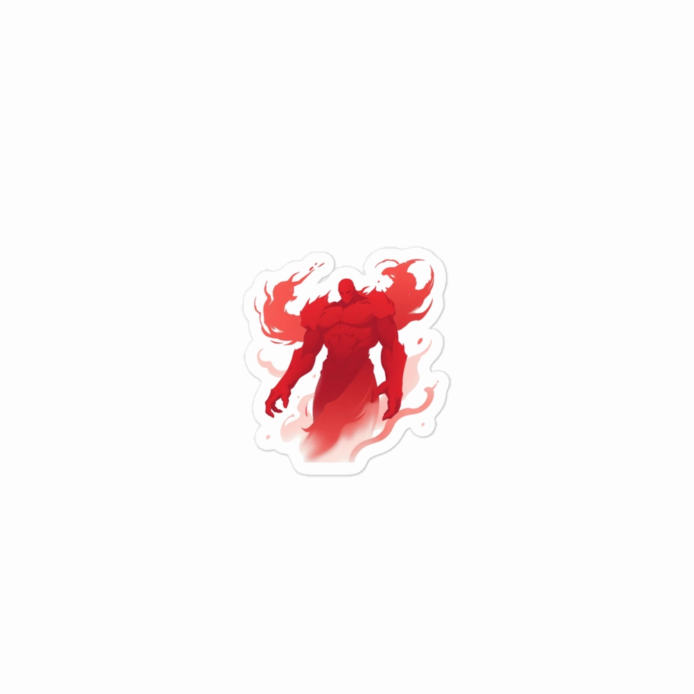 Vibrant Red Spirit Sticker