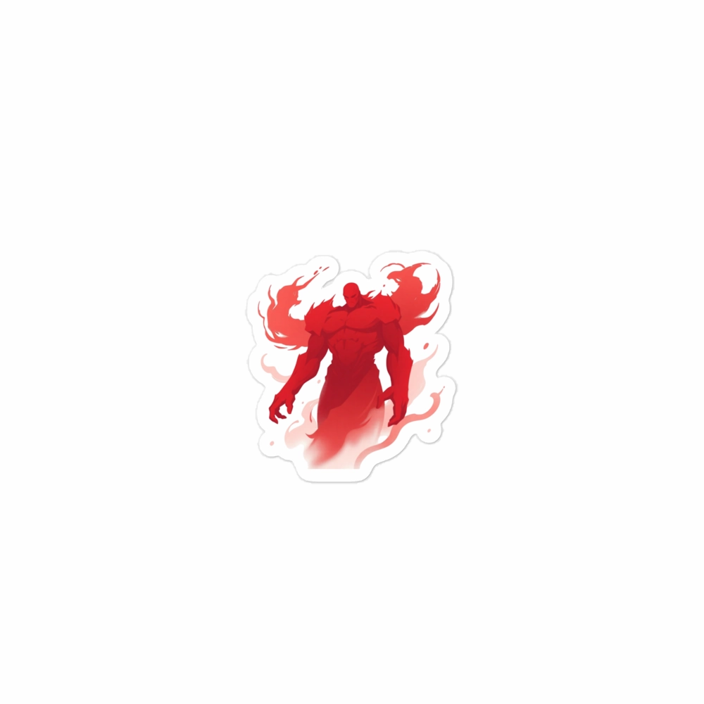Vibrant Red Spirit Sticker
