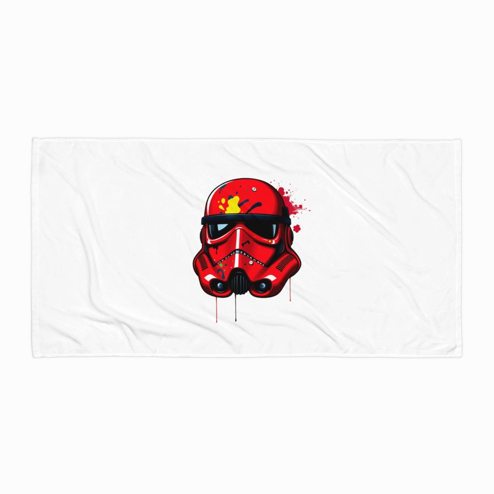 Vibrant Red Stormtrooper Towel