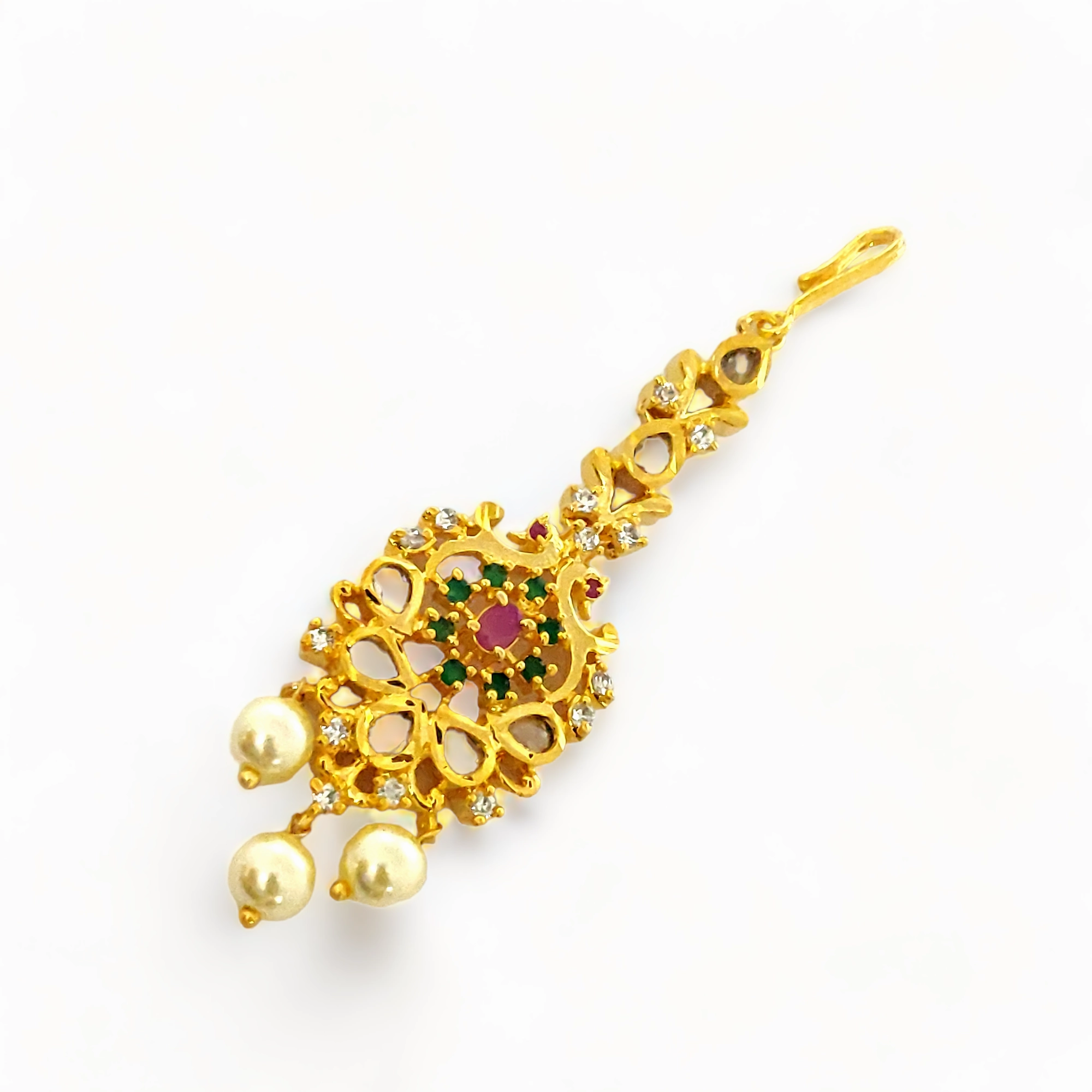 Vibrant Verde Gold Plated Tika