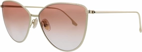 Victoria Beckham Cat-Eye Sunglasses VB209S 722 Gold 59mm 209