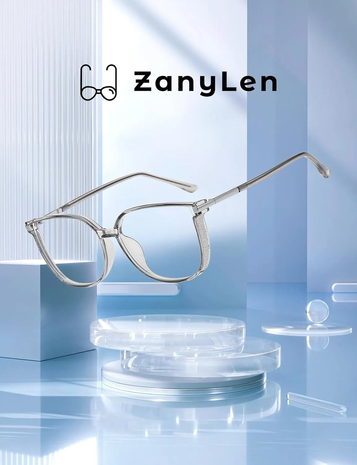 Vintage Cat-eye Blue Light Blocking Glasses for Women, Lightweight TR90 Fashion Eyeglasses