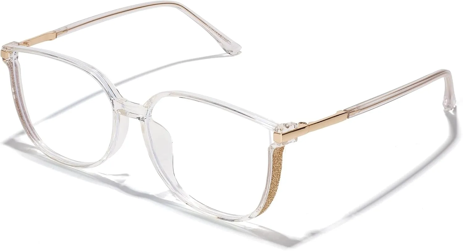 Vintage Cat-eye Blue Light Blocking Glasses for Women, Lightweight TR90 Fashion Eyeglasses