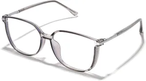 Vintage Cat-eye Blue Light Blocking Glasses for Women, Lightweight TR90 Fashion Eyeglasses