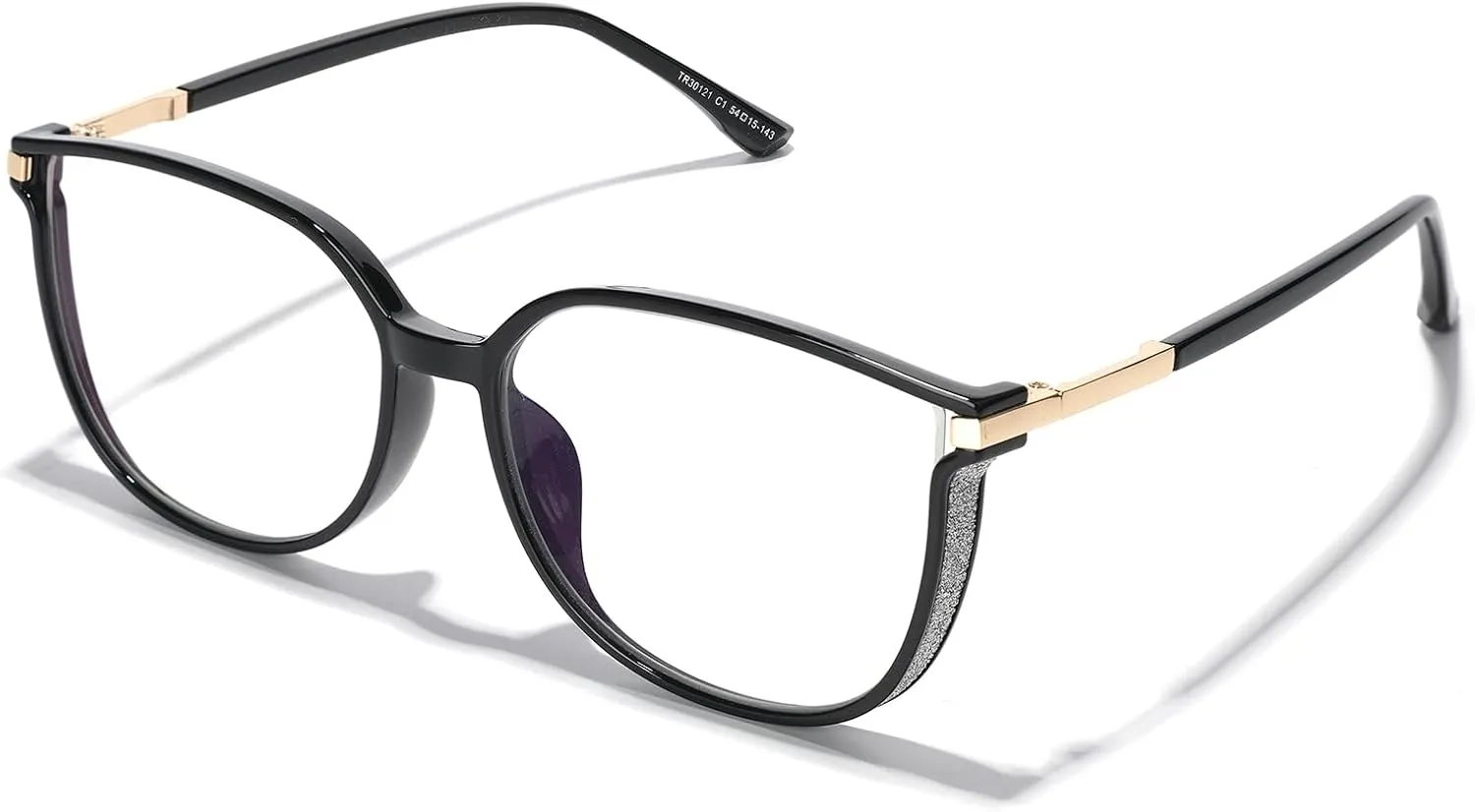 Vintage Cat-eye Blue Light Blocking Glasses for Women, Lightweight TR90 Fashion Eyeglasses