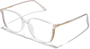 Vintage Cat-eye Blue Light Blocking Glasses for Women, Lightweight TR90 Fashion Eyeglasses