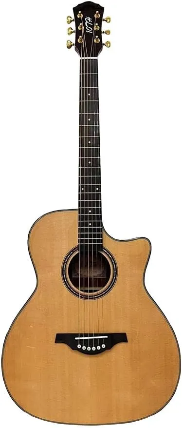 Vintage Folk Guitar, Spruce Top Single Vintage Folk Guitar (Burly Wood)
