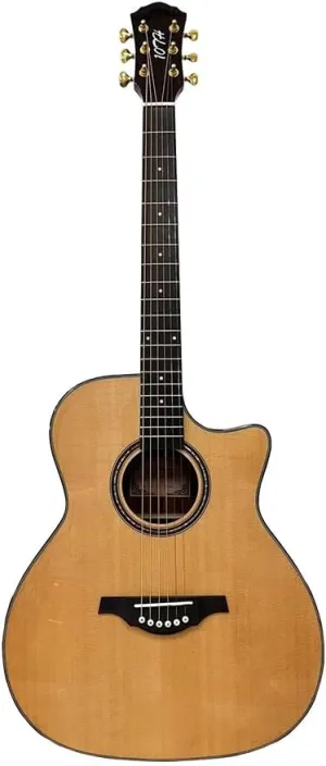 Vintage Folk Guitar, Spruce Top Single Vintage Folk Guitar (Burly Wood)