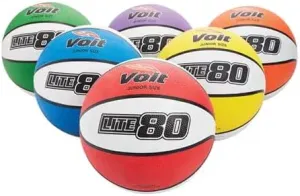 Voit Lite 80 Basketball - 27.5 in. Junior - Color My Class (Set of 6)