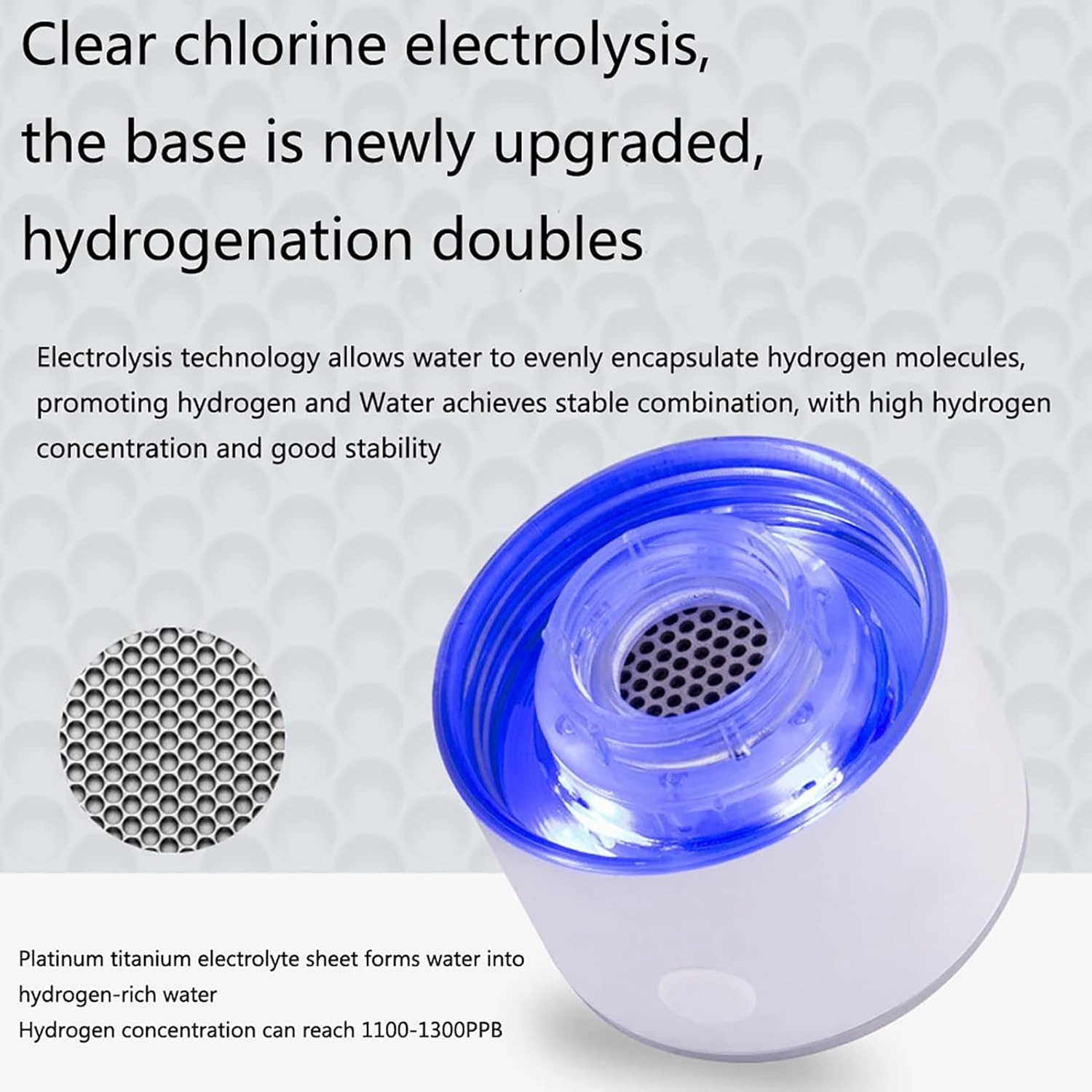Water Purifiers, Portable Hydrogen Water Bottle Hydrogen Rich Water Generator PEM Pure H2 Water Ionizer Mode 3 Mins Make Hydrogen Content Up to 1100-1300 PPB High Concentration USB Rechargeable 420M