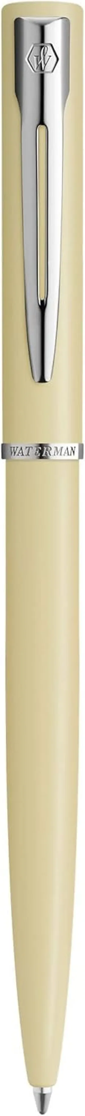 Waterman Allure Ballpoint Pen | Citron Yellow Matte Lacquer with Chrome Trim | Medium Point | Blue Ink | With Gift Box