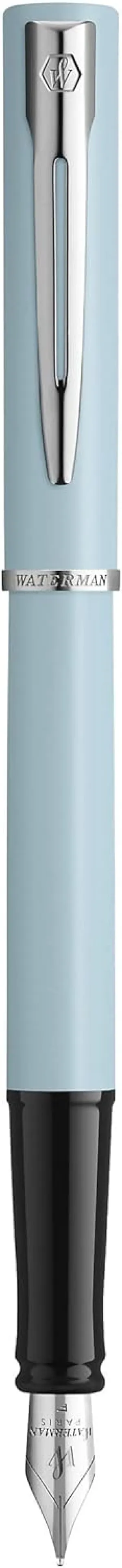 Waterman Allure Fountain Pen Baby Blue Pastel Lacquer Fine Nib Blue Ink With Gift Box