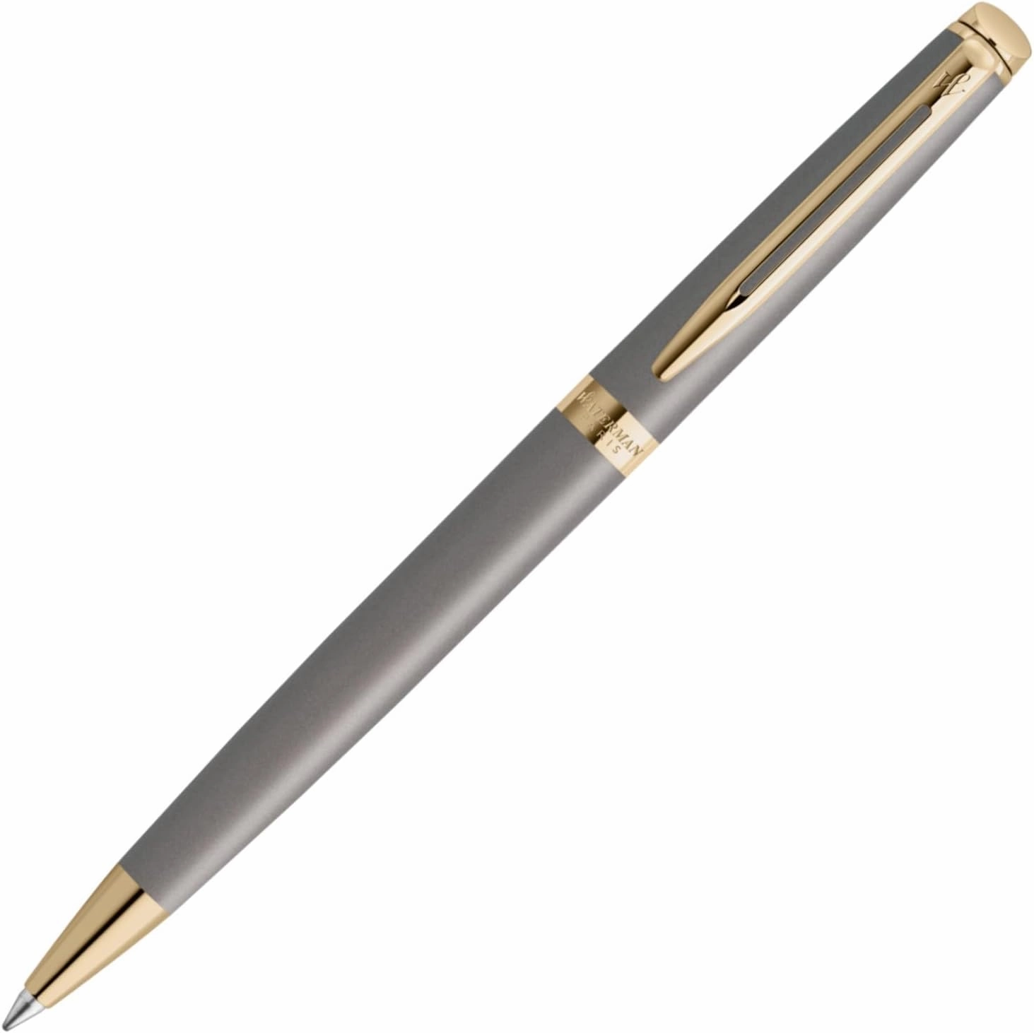WATERMAN 2217936 Metropolitan Essential Stone Gray GT Fine Point Oil-based Ballpoint Pen Gift Luxury Official Authentic Imported