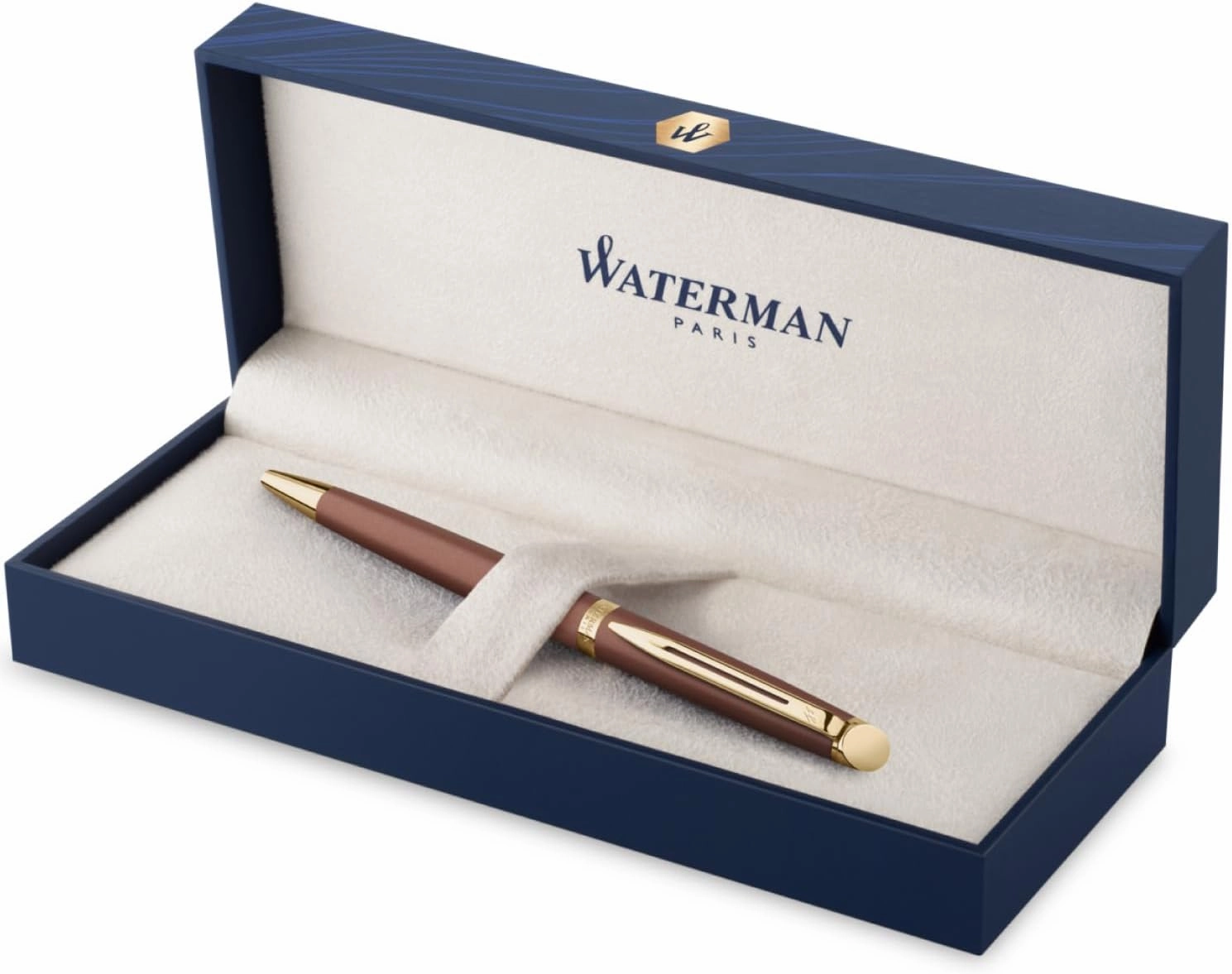 WATERMAN 2217938 Metropolitan Essential Copper Red GT Ballpoint Pen Fine Point Oil Based Gift Gift Luxury Official Authentic Imported