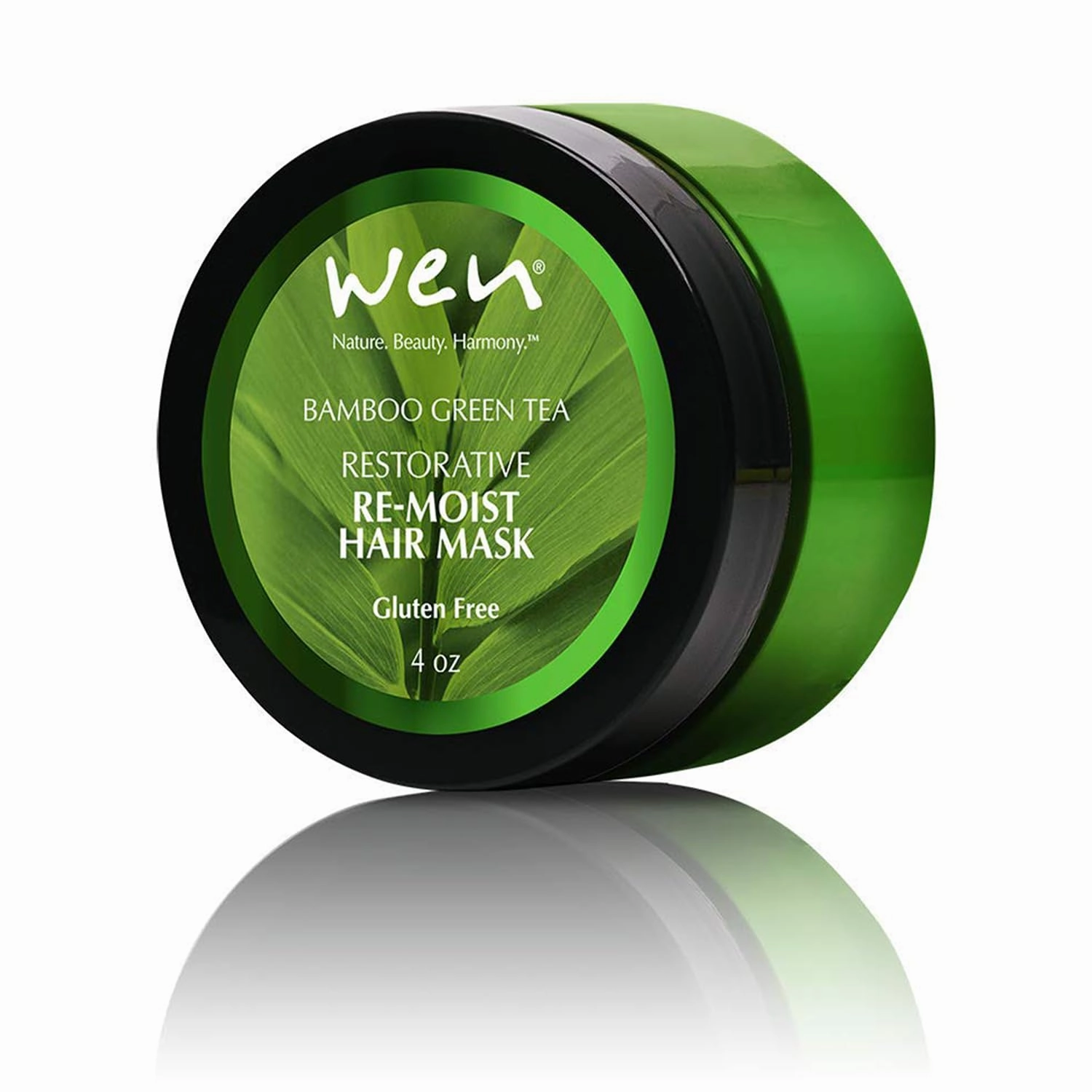 WEN by Chaz Dean Re-Moist Hair Mask - Deep Conditioning Hair Mask for Damaged Hair, Moisturizing Hair Treatment, Hydrating Repair, Smoothing & Softening - Bamboo Green Tea, 4 Oz (Pack of 1)
