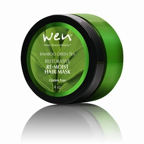 WEN by Chaz Dean Re-Moist Hair Mask - Deep Conditioning Hair Mask for Damaged Hair, Moisturizing Hair Treatment, Hydrating Repair, Smoothing & Softening - Bamboo Green Tea, 4 Oz (Pack of 1)