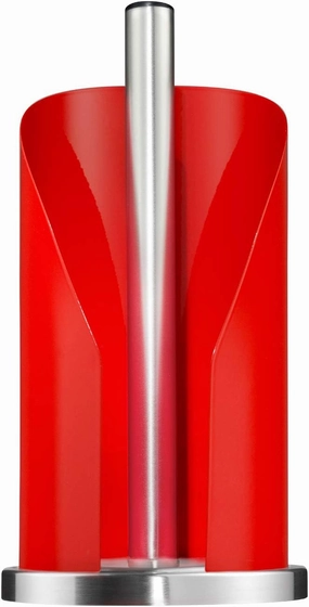 Wesco - German Designed – Steel Paper Towel and Toilet Paper Holder, Red