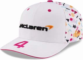 White Miami Driver Cap by SpeedGear: Lando Norris McLaren F1 New Era