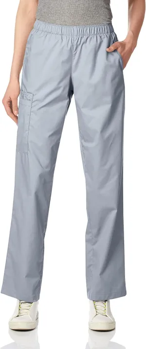 Wink WonderWORK Scrubs for Women, Pull-On Cargo Scrub Pant