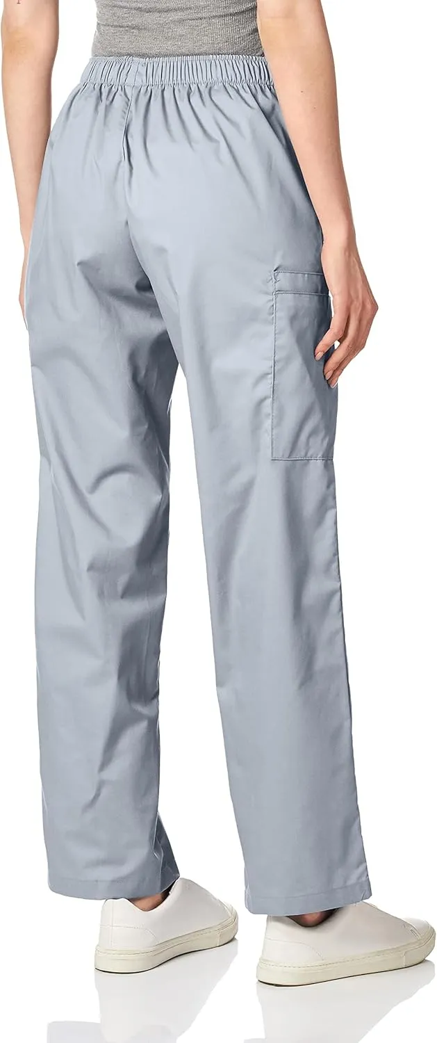 Wink WonderWORK Scrubs for Women, Pull-On Cargo Scrub Pant